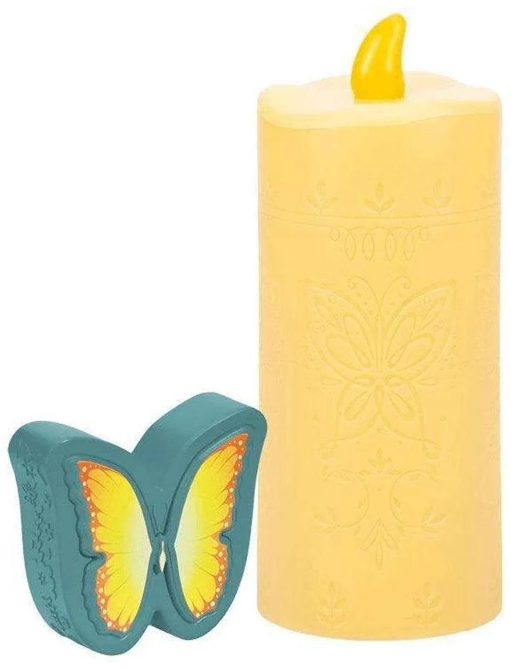 Φωτιστικό Επιτραπέζιο Με Τηλεχειριστήριο Encanto: Candle Light With Butterfly PP11176EN 18cm Multi Paladone