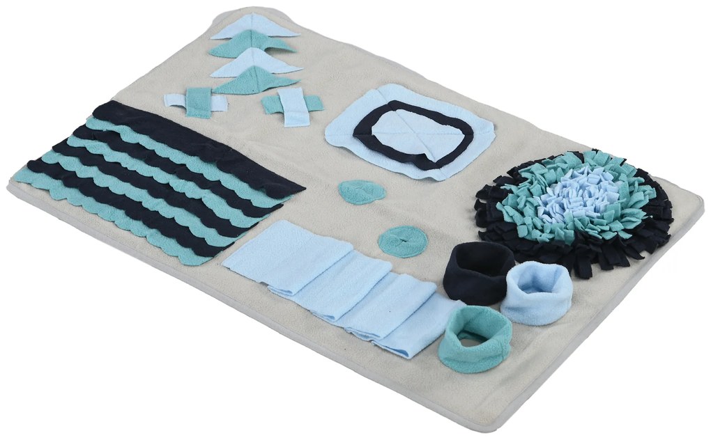 PawHut Σκυλοκουβέρτα, Άνετη, Διακοσμητικά Στοιχεία, 74x50x5cm, Πολύχρωμη