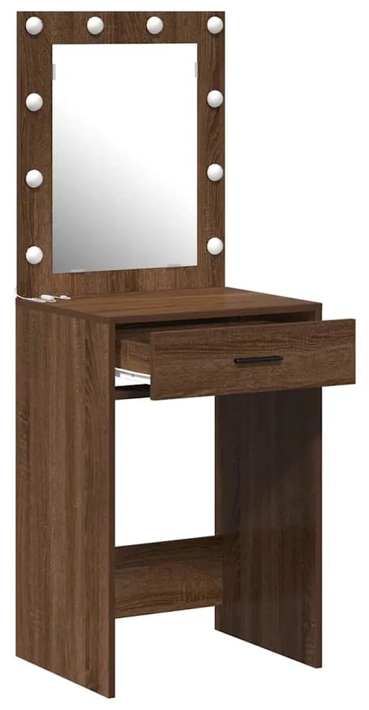 vidaXL Κομοδίνο Καφέ δρυς 50 x 41 x 135 εκ Επεξεργασμένο ξύλο