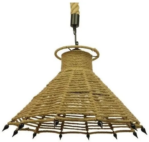 Κρεμαστό Φωτιστικό Οροφής Σχοινί Φ41 GloboStar OZERO 01603-1603-Μπεζ 01603