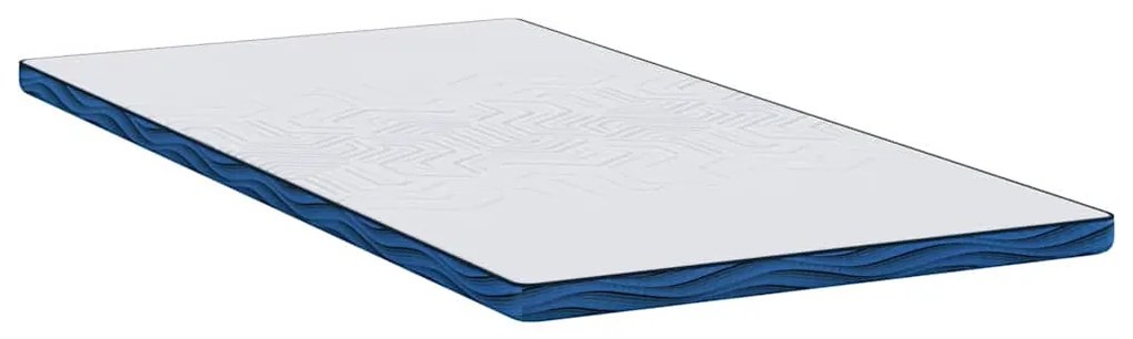 vidaXL Στρώμα επικάλυψης Λευκό 100 x 200 x 6 εκ Υφασμα Jacquard