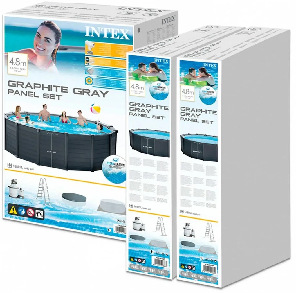 Πισίνα Αποσπώμενο Intex 478 x 124 x 478 cm