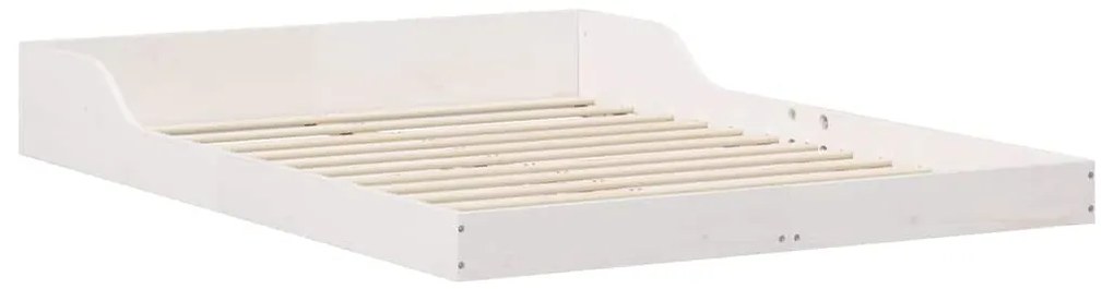 vidaXL Σκελετός Κρεβατιού Λευκό 120 x 200 cm Μασίφ ξύλο πεύκου