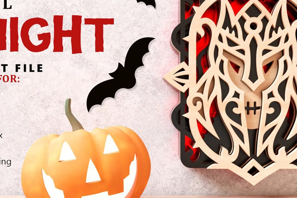 Intra απο ξύλο plywood 3mm-4mm πάχος - Evil Knight Wall Art 3D Layered  Cut Δίασταση 30x30 cm INTRAFABR-16321546