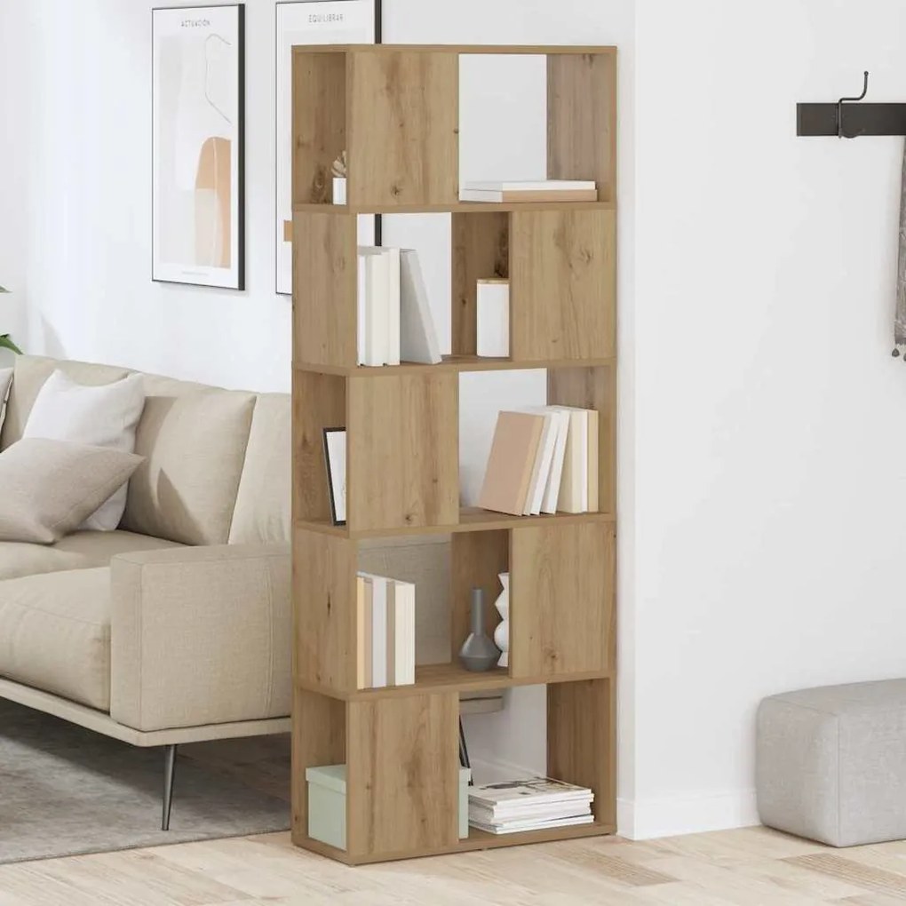 vidaXL Κέντρο ψυχαγωγίας Καφέ 60 x 24 x 155 εκ Επεξεργασμένο ξύλο