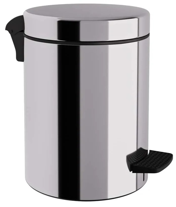 Κάδος Απορριμμάτων Μπάνιου (Φ20x28) Pam &amp; Co 5lt 05-136-001 Inox