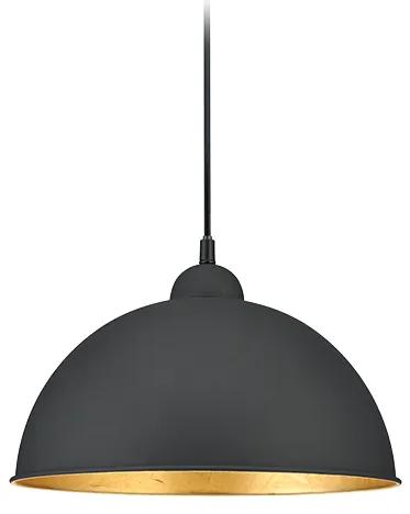 Κλασικό Κρεμαστό Φωτιστικό Μονόφωτο με Ντουί E27 σε Μαύρο Χρώμα Trio Lighting 73120102