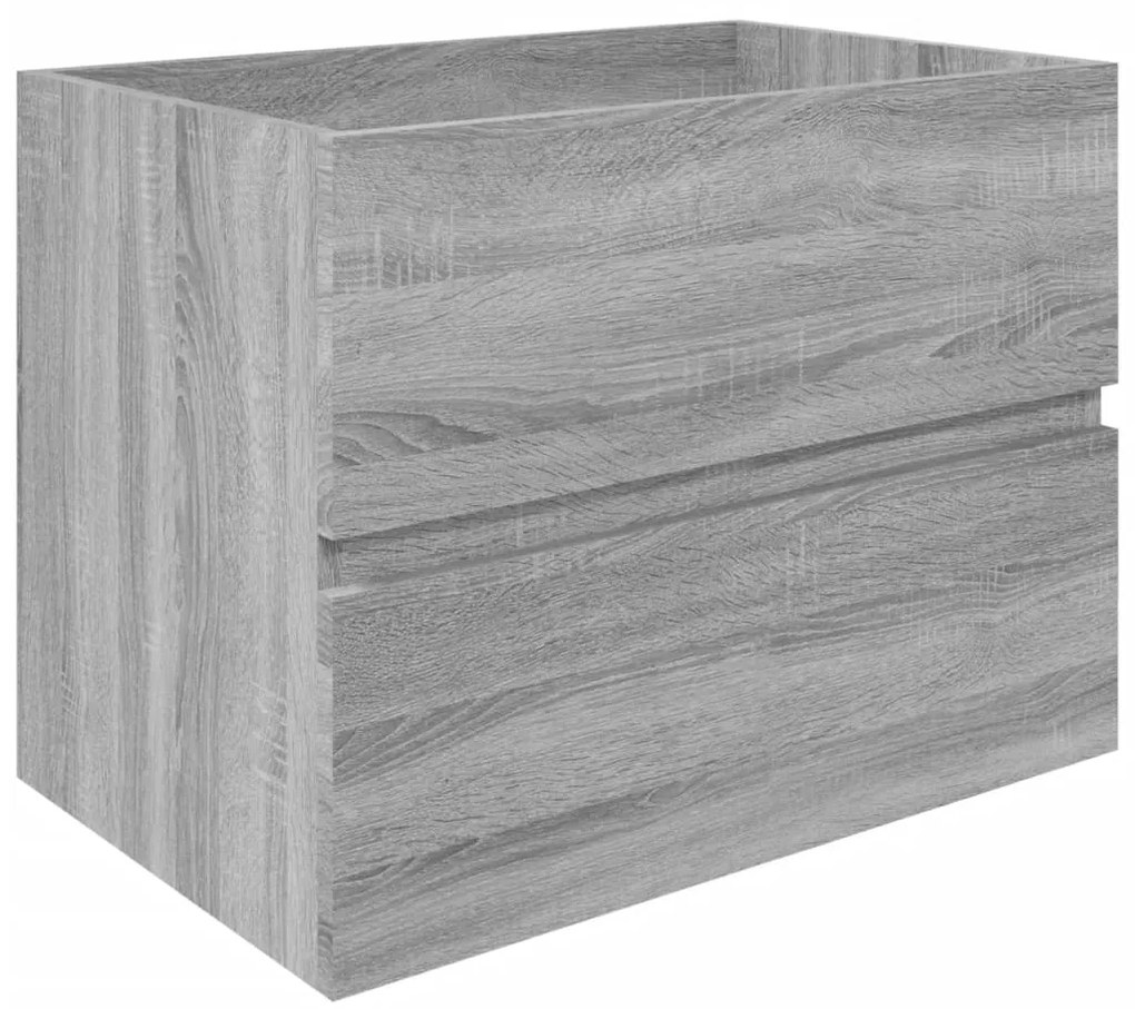 vidaXL Ντουλάπι Νιπτήρα Γκρι Sonoma 60x38,5x45 εκ. Επεξεργασμένο Ξύλο