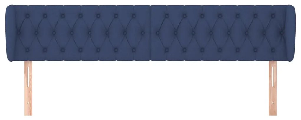 vidaXL Κεφαλάρι με Πτερύγια Μπλε 183x23x78/88 εκ. Υφασμάτινο