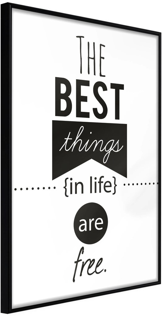 Αφίσα - The Best Things  - 30x45 - Μαύρο - Χωρίς πασπαρτού