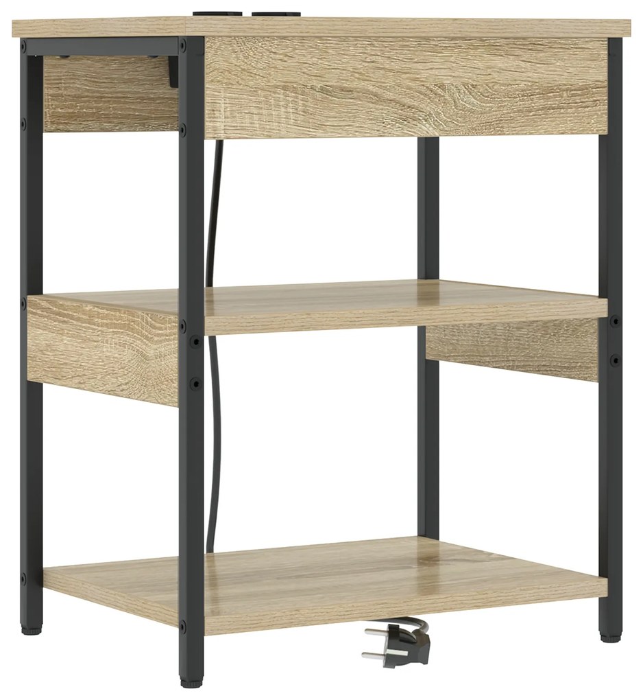 vidaXL Κομοδίνο Sonoma Δρυς 41 x 31 x 51 εκ. Επεξεργασμένο ξύλο