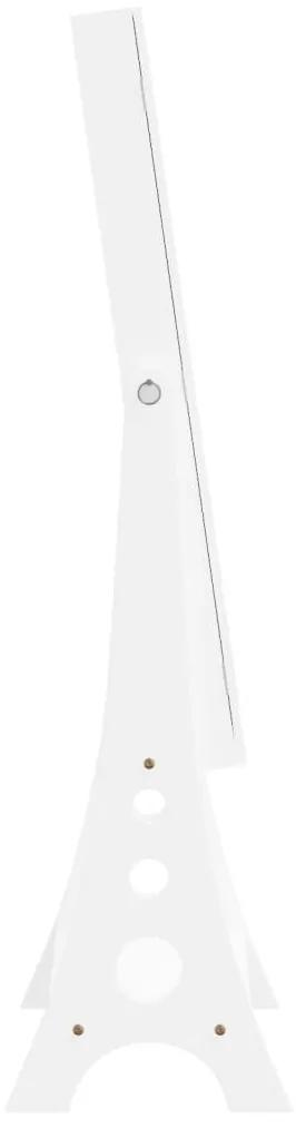 Έπιπλο Κοσμημάτων με Καθρέφτη &amp; LED Φώτα Επιδαπέδιο Λευκό - Λευκό
