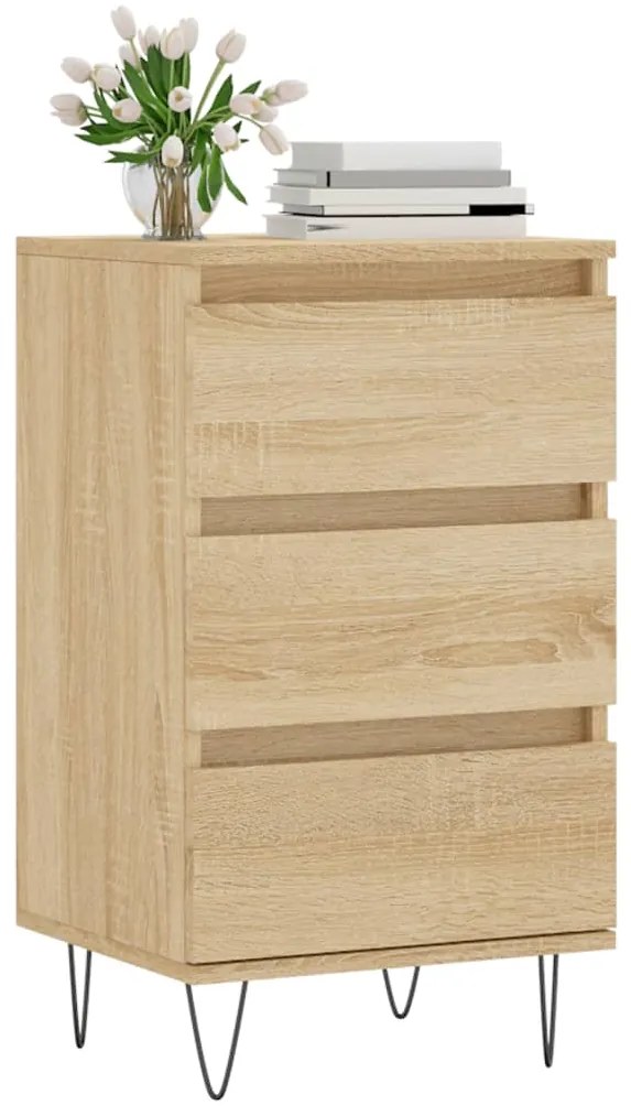 vidaXL Συρταριέρα Sonoma Δρυς 40 x 35 x 70 εκ. από Επεξεργασμένο Ξύλο