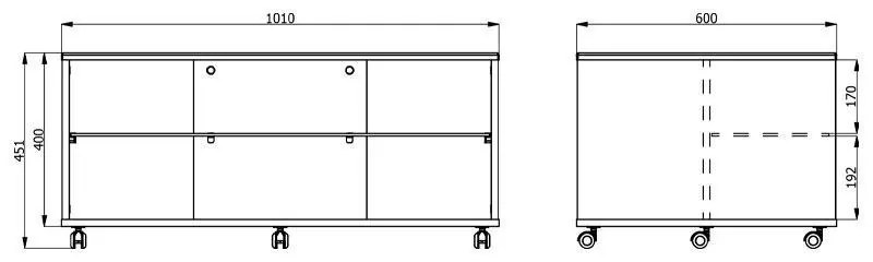 Τραπεζάκι Σαλονιού Bert Artisan Oak - Λευκή Λάκα 101x60x45 εκ.