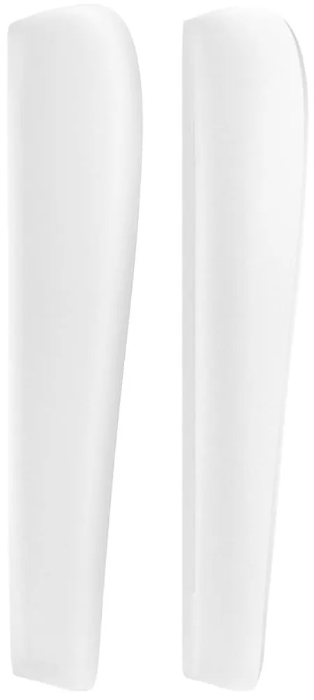 Κεφαλάρι με Πτερύγια Λευκό 203x23x118/128 εκ. Συνθ. Δέρμα 3117785