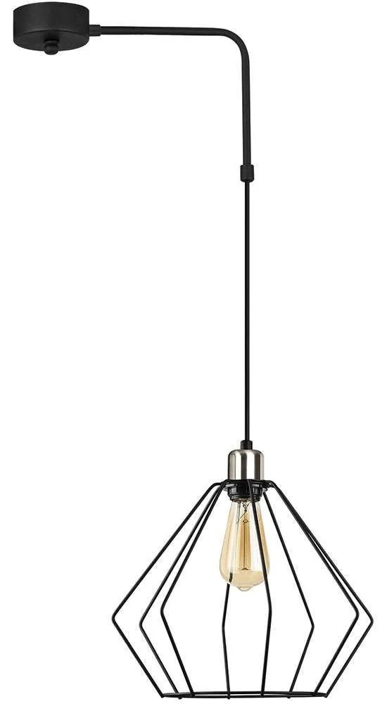 Φωτιστικό Οροφής Maden 892OPV1488 43x33x100cm 1xE27 40W Nickel-Black Opviq