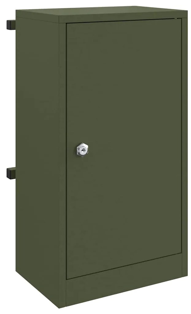 vidaXL γραμματοκιβώτιο Λαδί 30 x 23 x 55 εκ. Ατσάλι
