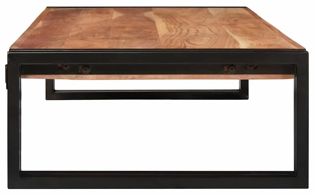 vidaXL Ράφι μπάνιου 120 x 50 x 23 εκ. Στερεό ξύλο μάγκο, σίδηρος