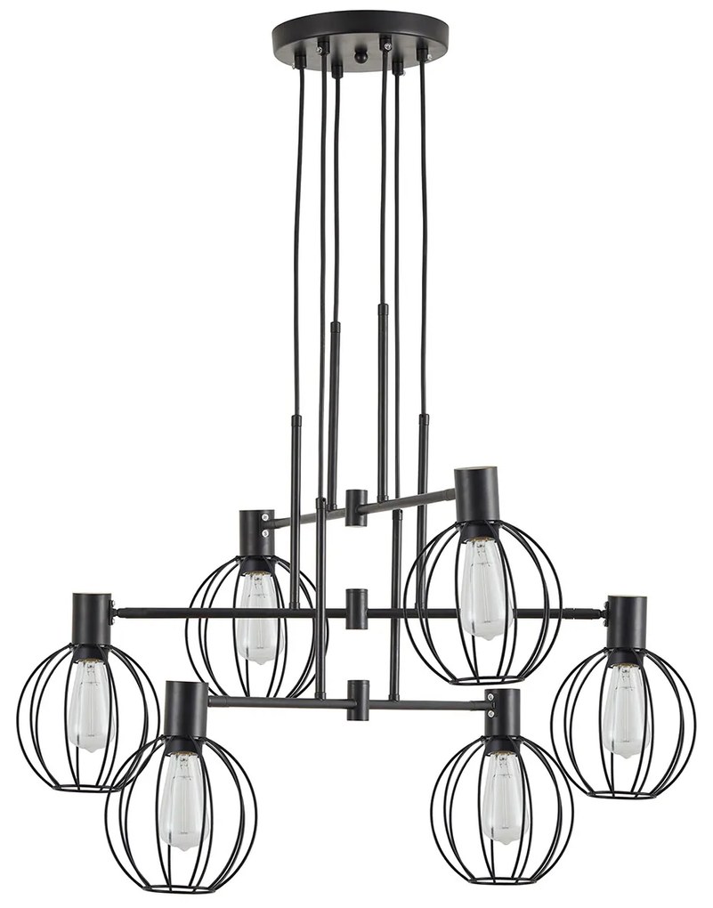 Φωτιστικό Οροφής Πολύφωτο Homelighting 77-8878 Black