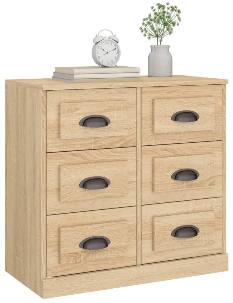 vidaXL Μπουφές Sonoma Δρυς 70x35,5x67,5 εκ. από Επεξεργασμένο Ξύλο
