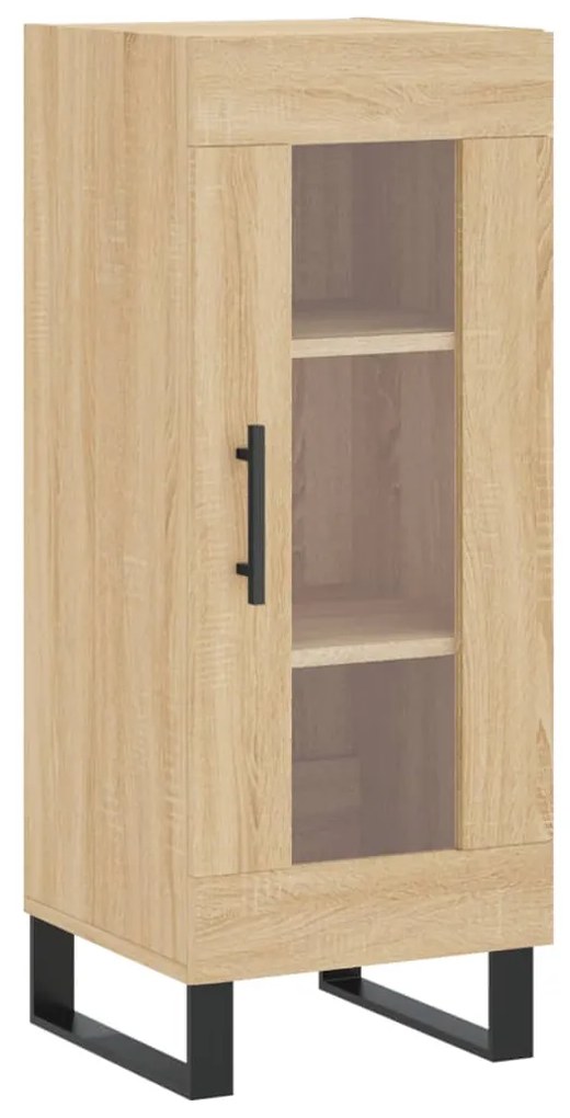 vidaXL Μπουφές Sonoma δρυς 34,5 x 34 x 180 εκ. από Επεξεργασμένο Ξύλο