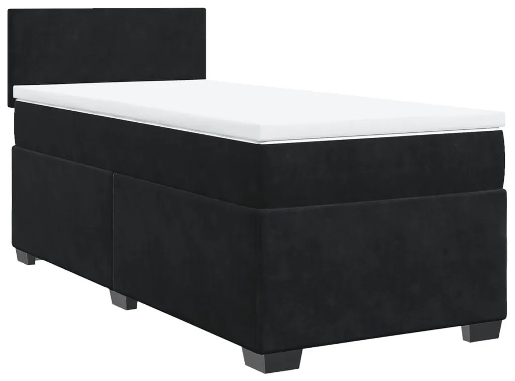 ΚΡΕΒΑΤΙ BOXSPRING ΜΕ ΣΤΡΩΜΑ ΜΑΥΡΟ 90X190 ΕΚ. ΒΕΛΟΥΔΙΝΟ 3286182