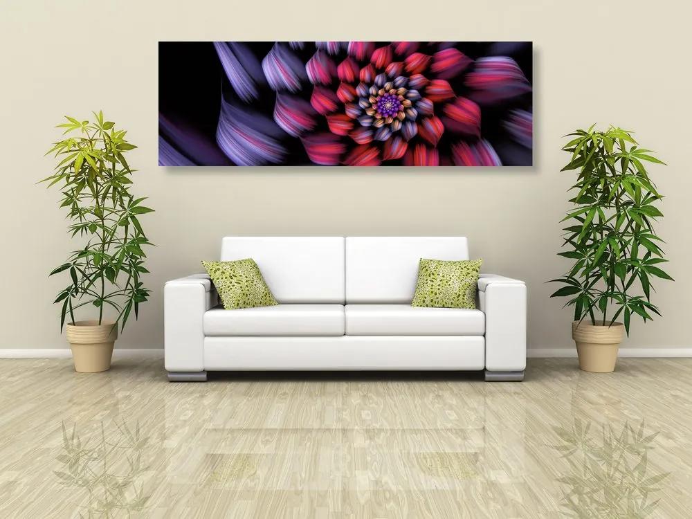 Εικόνα φαντασίας πολύχρωμο λουλούδι - 120x40