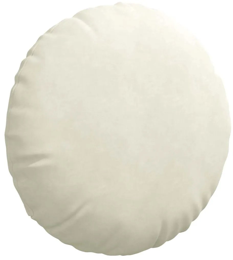 vidaXL Μαξιλάρια καθισμάτων 2 pcs Κρεμ Ø 40 x 13 εκ. Βελούδο