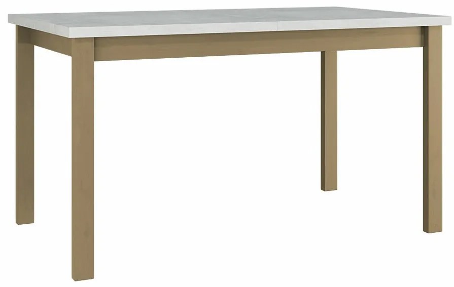 Τραπέζι Victorville 126, Άσπρο, Sonoma οξιά, 76x80x140cm, 34 kg, Επιμήκυνση, Πλαστικοποιημένη μοριοσανίδα, Ξύλο, Μερικώς συναρμολογημένο, Ξύλο: Οξιά