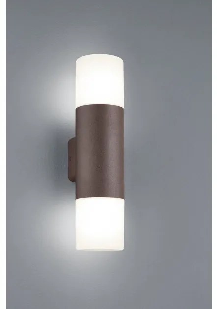Απλίκα Φωτιστικό Τοίχου 2xΕ27 IP44 Up Down 33cm Hoosic Trio Lighting-222260224-Σκουριασμένο 222260224