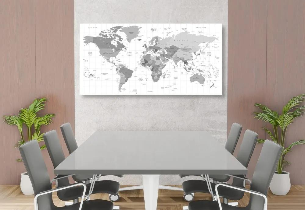 Εικόνα σε γκρι φελλό χάρτη σε λευκό φόντο - 100x50  color mix