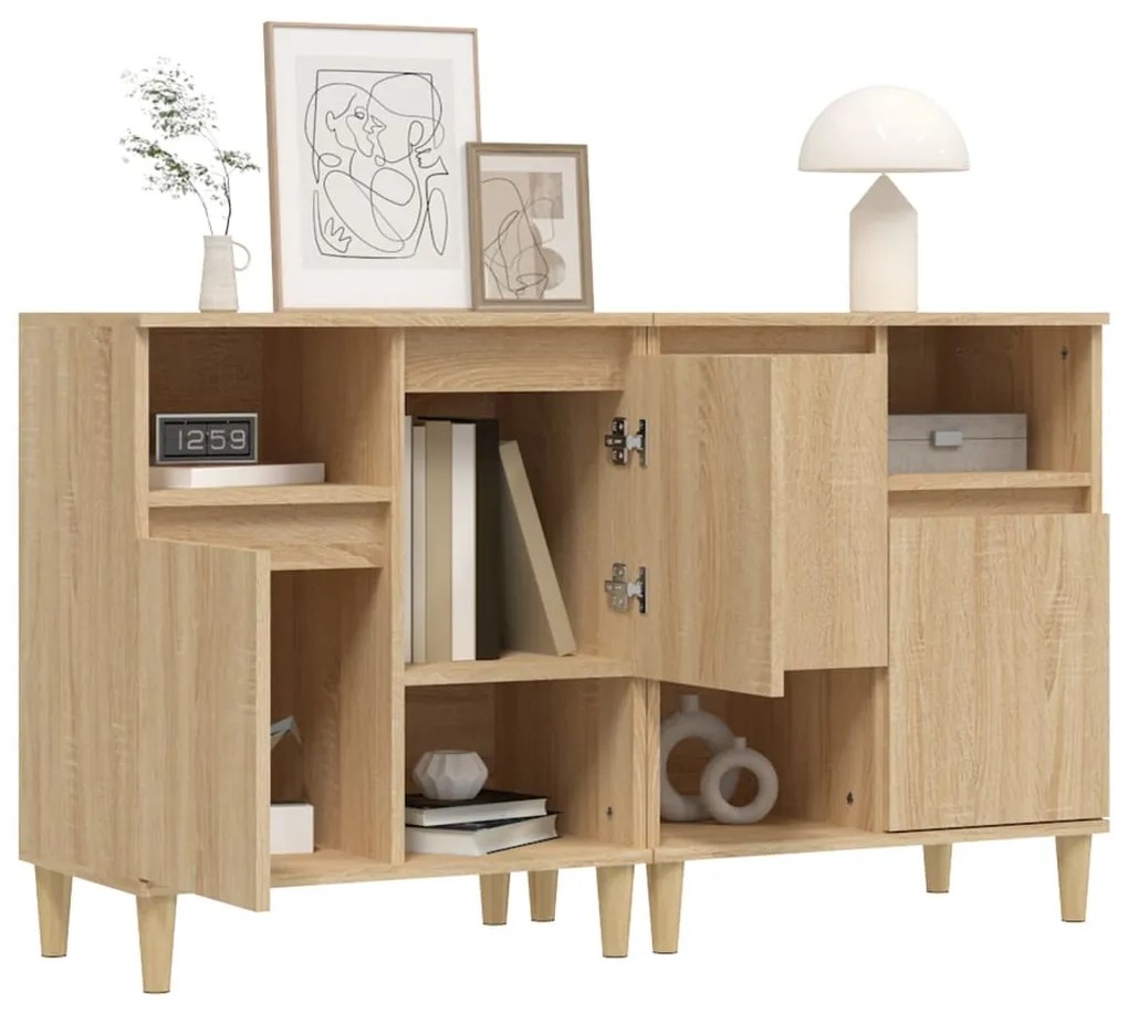 vidaXL Ντουλάπια 2 τεμ. Sonoma Δρυς 60x35x70 εκ. Επεξεργασμένο Ξύλο