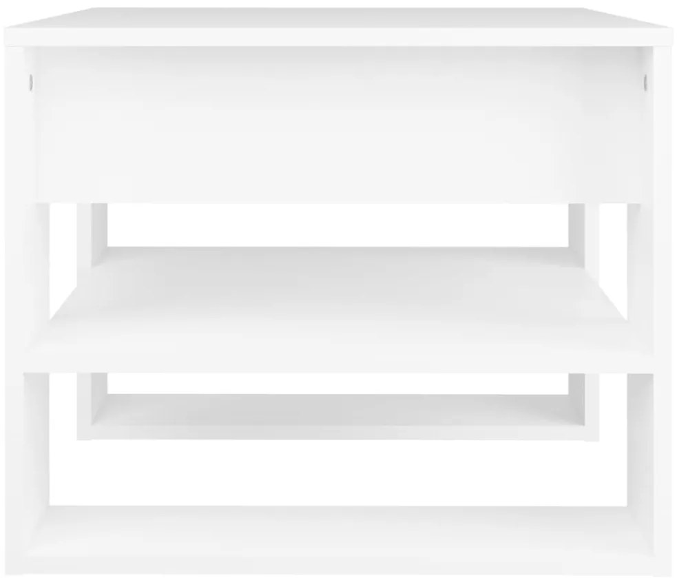 vidaXL Τραπεζάκι Σαλονιού Λευκό 55,5 x 55 x 45 εκ. από Επεξεργ. Ξύλο