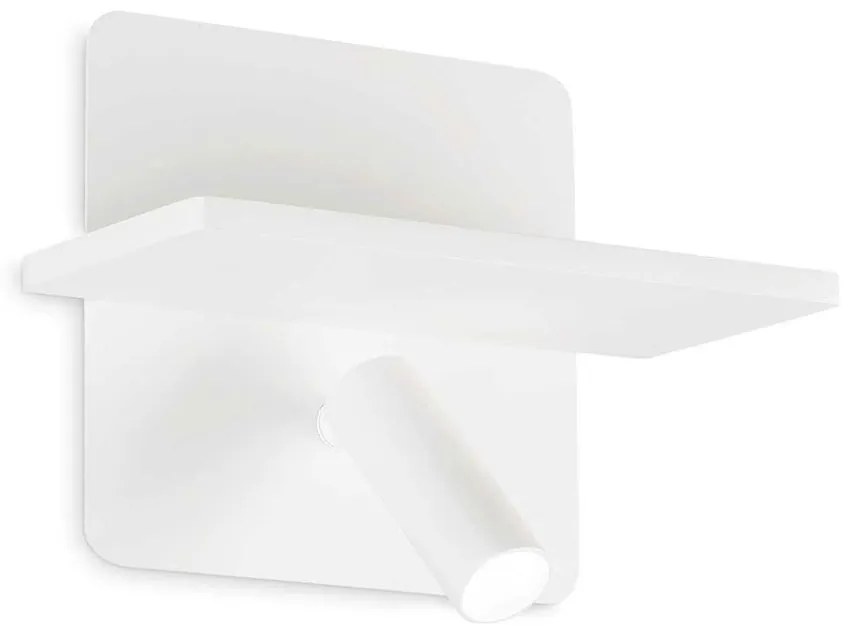 Φωτιστικό Τοίχου - Απλίκα Piano 287317 18x12x14cm LED 10W 3000K 830Lm White Ideal Lux