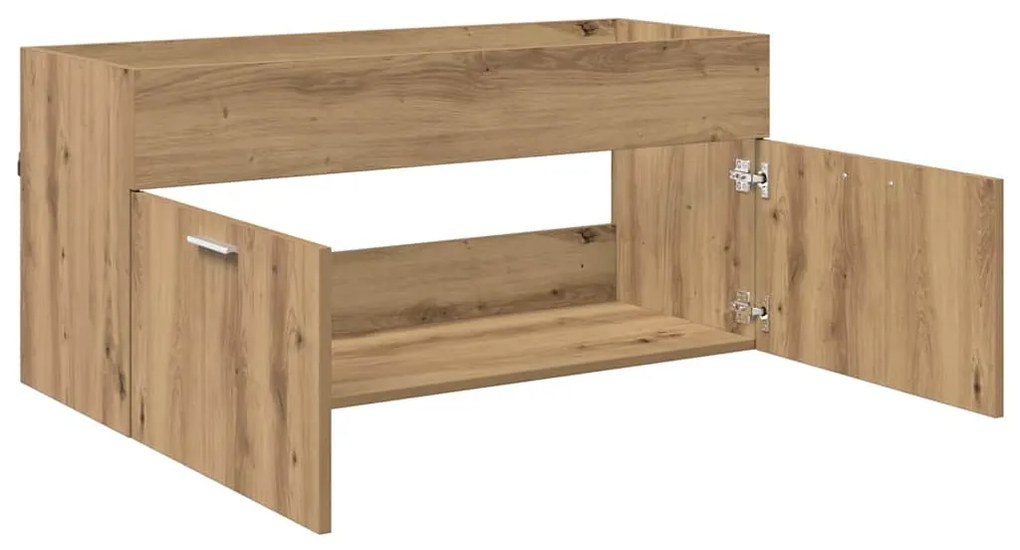 vidaXL Ντουλάπι νιπτήρα Επιτοίχιο Artisan Oak 38,5 x 100 x 46 εκ.