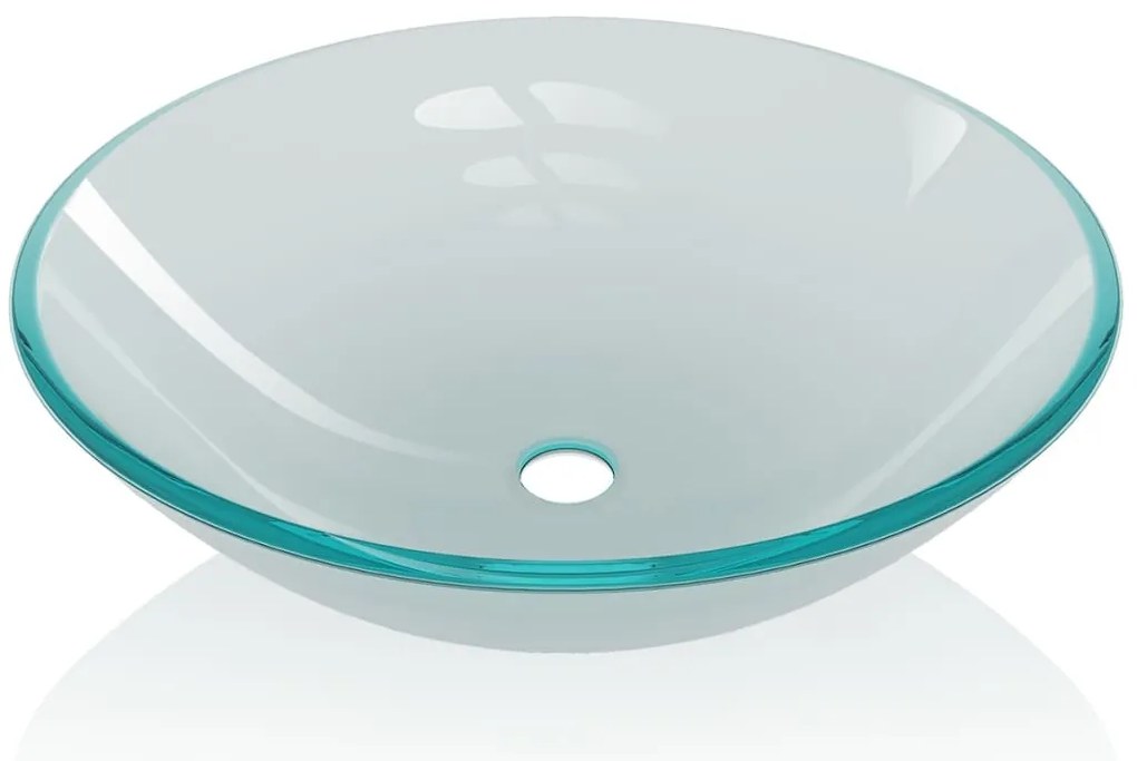 vidaXL Νιπτήρας Αμμοβολή 42 εκ. από Ψημένο Γυαλί