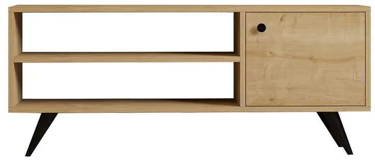 Έπιπλο τηλεόρασης Wison pakoworld σε oak απόχρωση 120x29x50εκ