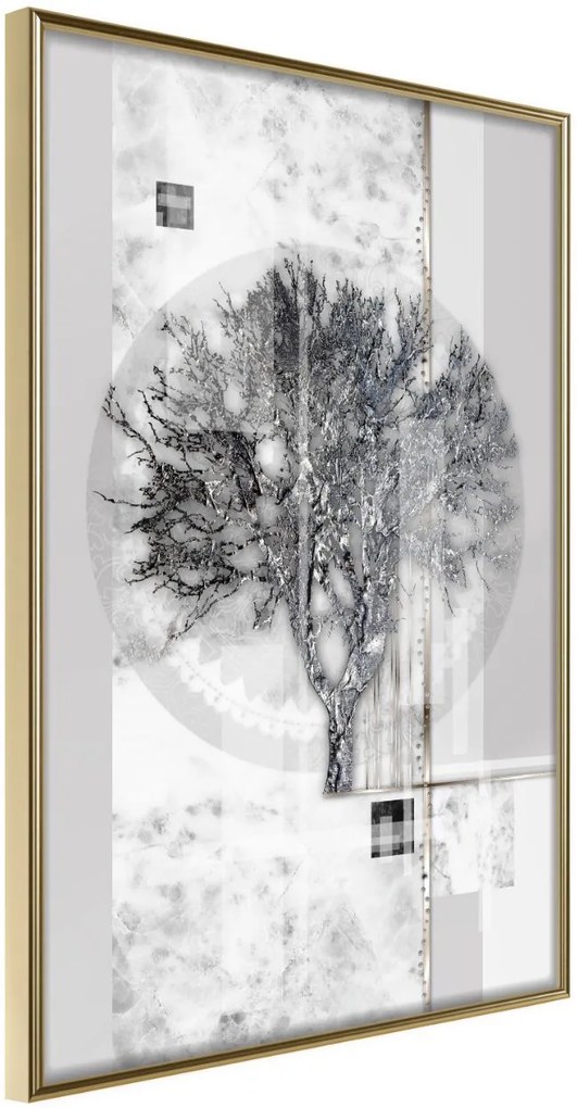 Αφίσα - Sign of Winter - 30x45 - Χρυσό - Χωρίς πασπαρτού