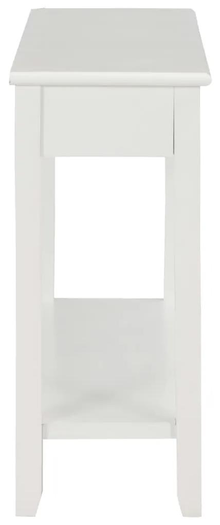 vidaXL Τραπέζι Κονσόλα Λευκό 110 x 35 x 80 εκ. Ξύλινο