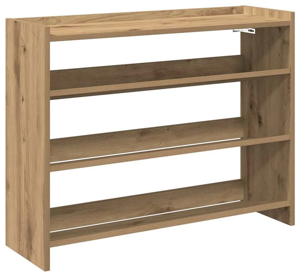 vidaXL Ράφι παπουτσιών  Artisan Oak 80x25x62 cm Κατασκευασμένο ξύλο