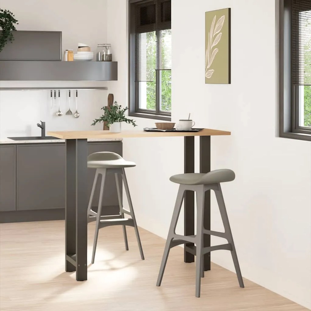 vidaXL Πόδια Τραπεζιού Μπαρ 2 τεμ. Ανθρακί 40x (110-111) εκ. Ατσάλι