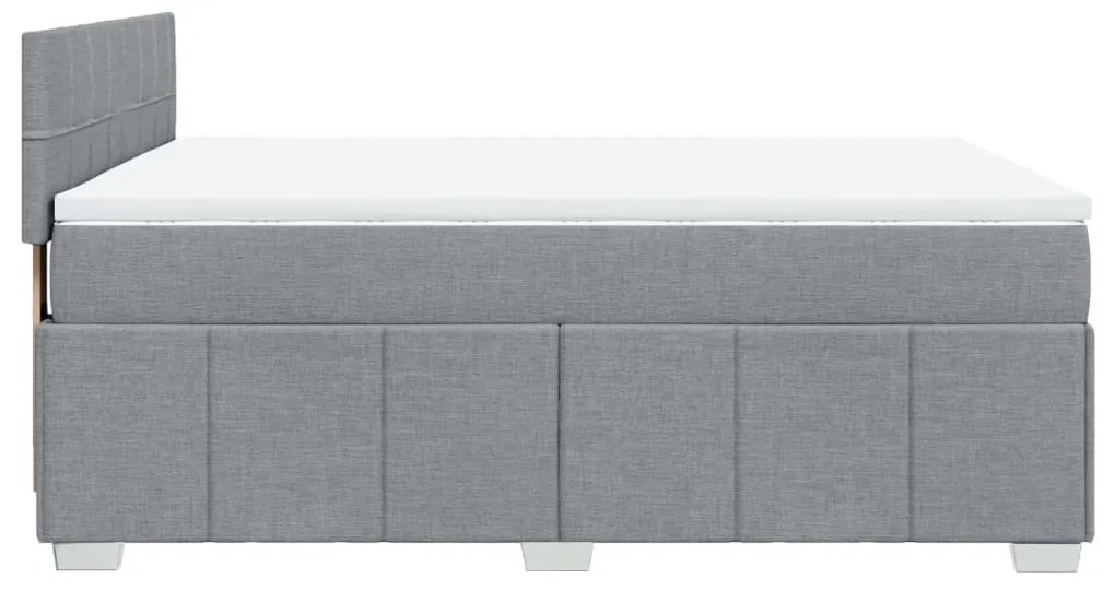 vidaXL Κρεβάτι Boxspring με Στρώμα Αν. Πράσινο 160x200εκ Υφασμάτινο