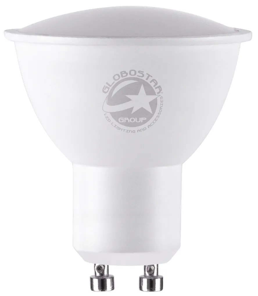 GloboStar 60106 Σποτ LED GU10 MR16 8W 904lm 120° AC 220-240V IP20 Φ5 x Υ5.8cm Φυσικό Λευκό 4500K Dimmable - 3 Years Warranty - 60106