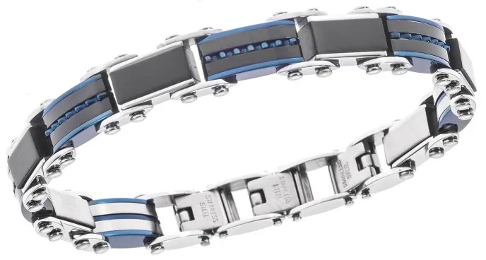 Βραχιόλι Senza Men&#039;s Steel Double Face