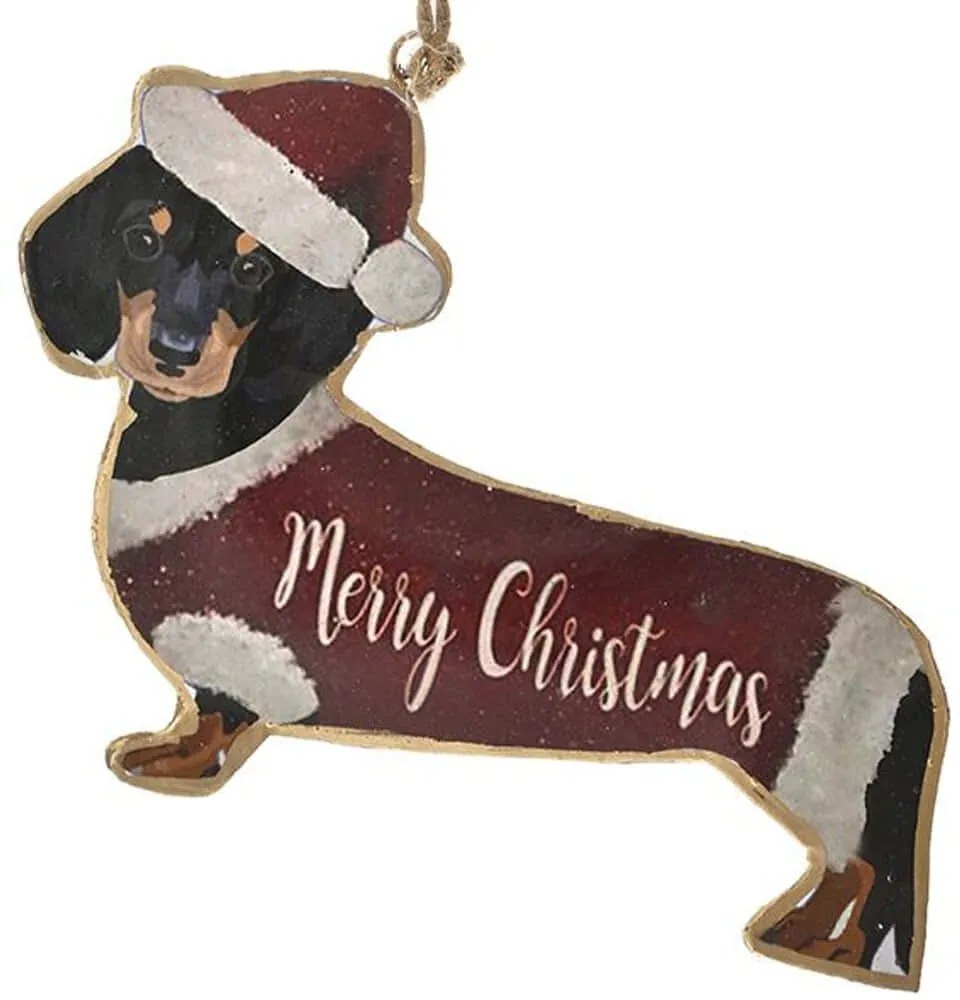 Χριστουγεννιάτικο Στολίδι Σκυλί 79115 15x10cm Multi