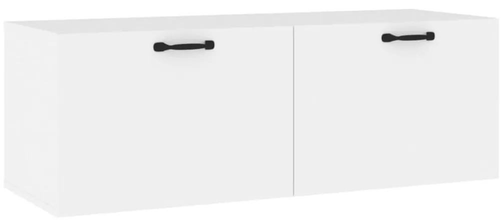 Ντουλάπι Τοίχου άσπρο 100x36,5x35 εκ. από Επεξεργασμένο Ξύλο - Λευκό