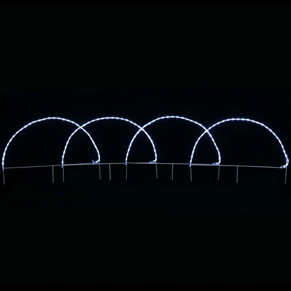 Χριστουγεννιάτικα Λαμπάκια Με Σχήμα 4 Arch 124 Led X081242221 86x57+300cm 31,6W Clear Aca