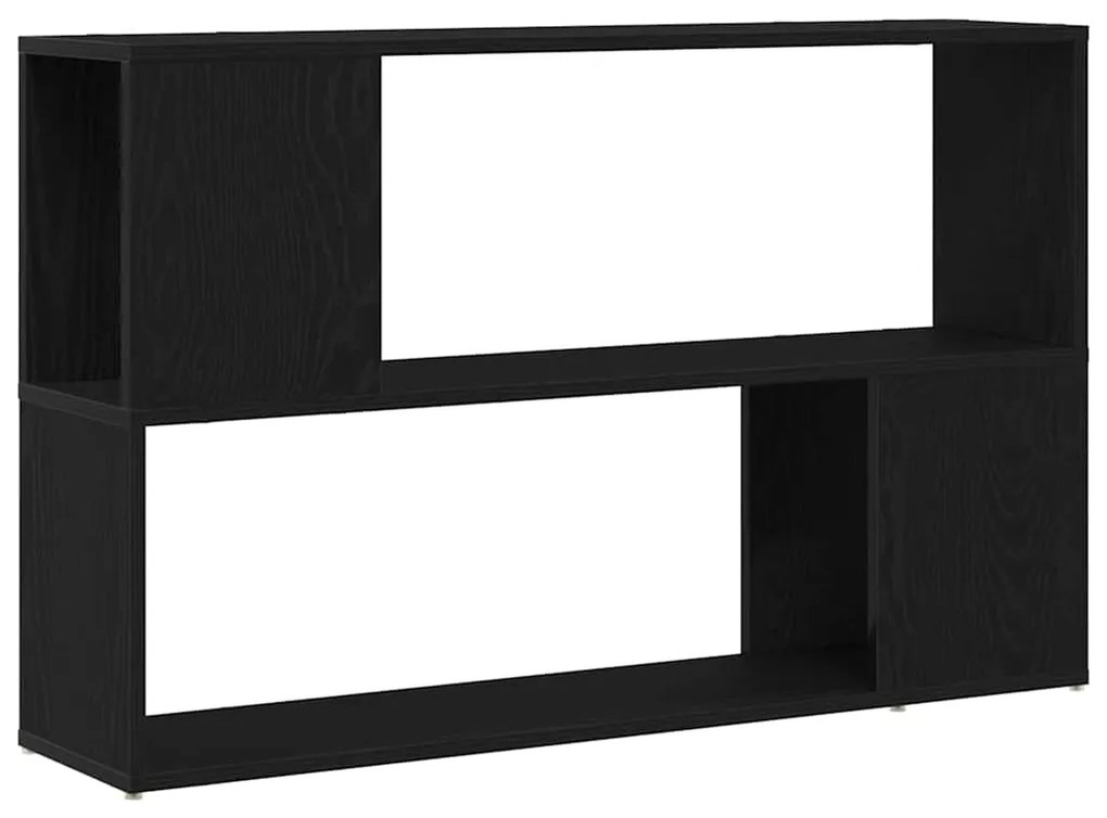vidaXL Ράφι Βιβλίων Μαύρη Δρυς 100x24x63 εκ. Επεξεργασμένο Ξύλο