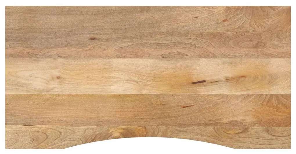 vidaXL Επιφάνεια Γραφείου Καμπύλη 140x50x2,5 εκ Μασίφ Ακατ. Μάνγκο