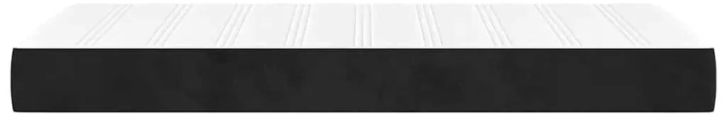 vidaXL Στρώμα με Pocket Springs Μαύρο 90x210x20 εκ. Βελούδινο